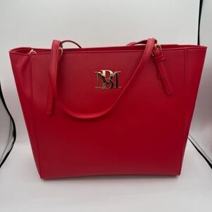Red Designer Tote Bag